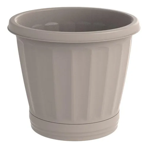 Vaso Cachepot Com Prato N35 Palha Uninjet Foto 1