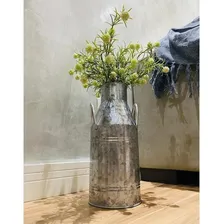 Vaso Cachepot Em Metal Galvanizado Rustico Foto mini  3