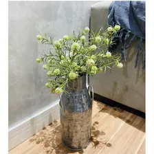 Vaso Cachepot Em Metal Galvanizado Rustico Foto mini  2