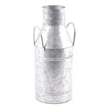 Vaso Cachepot Em Metal Galvanizado Rustico Foto  mini 1
