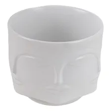 Vaso Cerâmica Branco Rosto Foto mini  2