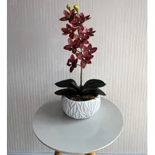Vaso Com Flor Artificial OrquÃdea Grande Texturizada Premium Foto mini 4