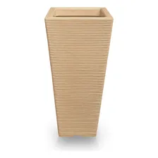 Vaso D Planta Solitario Grande Alto Forte Resistente Q 75x40 Cor Areia Foto mini 2