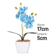 Vaso De Flor Artificial Orquídeas Decorativas Kit Com 3 Foto mini  2