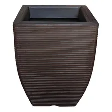 Vaso De Planta Decorativo Polietileno Marrom Café 45x35 Cm Foto mini 1