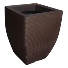 Vaso De Planta Decorativo Polietileno Marrom Café 45x35 Cm Foto mini 2