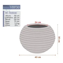 Vaso De Planta Flor Cônico Polietileno B 30x40 Cerâmica Foto mini 3