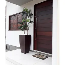 Vaso De Planta Grande Alto Decorativo Polietileno 90x40 Café Foto mini 4