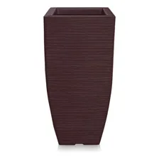 Vaso De Planta Grande Alto Decorativo Polietileno 90x40 Café Foto mini  2