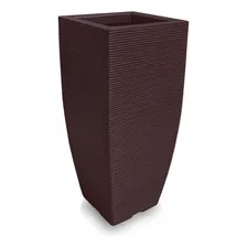 Vaso De Planta Grande Alto Decorativo Polietileno 90x40 Café Foto  mini 1