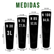 Vaso De Planta Polietileno Clássico Cone Jardim Varanda N100 Cor Preto Vaso Classic Cone Foto mini 3