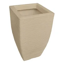 Vaso De Planta Trapézio Decorativo Polietileno 60x38cm Areia Foto mini 2
