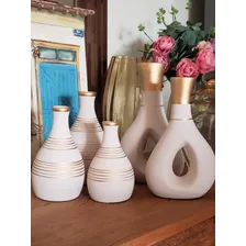 Vaso Decorativo Planta Kit Vaso Marajo De Ceramica Decoraçao Foto mini 4