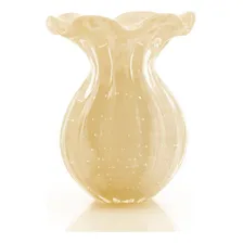 Vaso Decorativo Sao Marcos Vaso Vaso Trouxinha Em Cristal Murano Pérola São Marcos 24cm Foto  mini 1