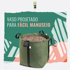 Vaso Feltro Plantas 50 Litros King Pot Cor Verde Foto mini 4