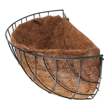 Vaso Fibra De Coco Meio Vaso Parede 35cm Foto mini 3