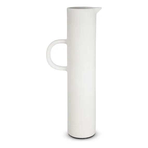 Vaso Jarro Com Alça Em Ceramica Off White 43cm Mart Foto 1