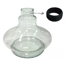 Vaso Narguile Pequeno Transparente Aladin Alfarid Resistente Foto mini 1