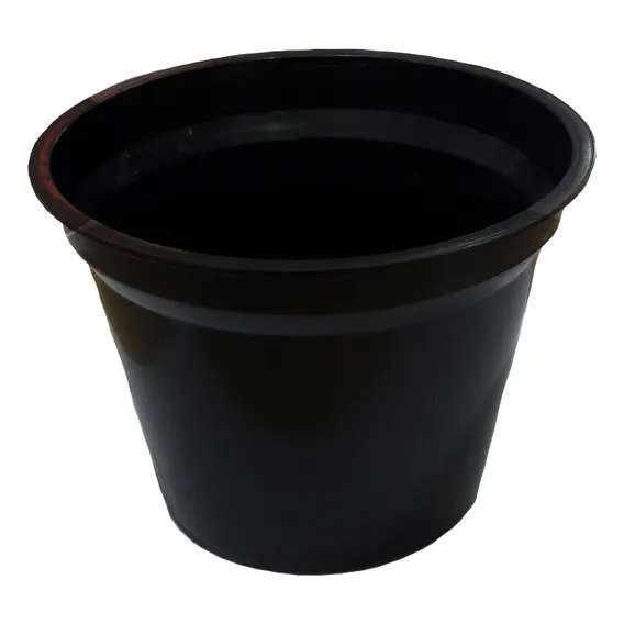 Vaso Plástico Nº 00 Para Jardinagem - Gibafer Cor Preto Foto 1