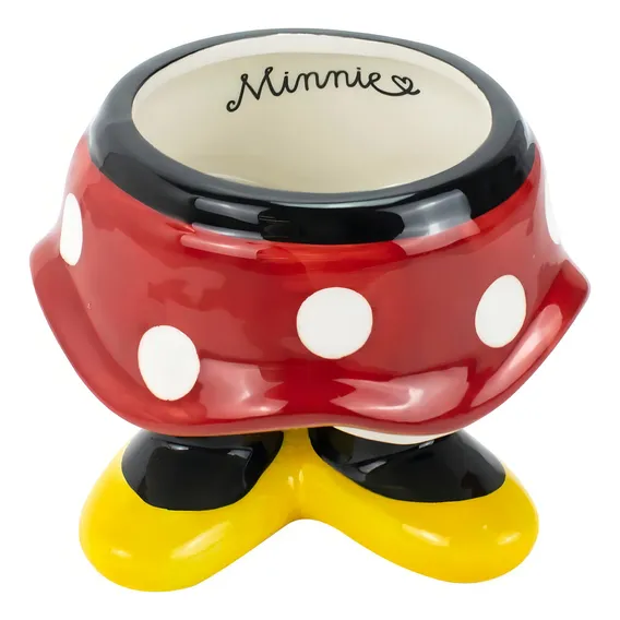Vaso Porcelana Porta Objeto Corpo Minnie 11cm - Disney Foto 1