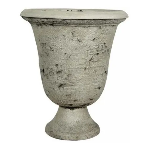 Vaso Pvc Imita Concreto Jardim E Sacada Cachepot 41x35x35cm Foto 1