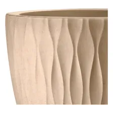 Vaso Rotomoldado Infinity Redondo 29 Cm Areia Foto mini 3