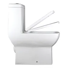 Vaso Sanitário Bacia Monobloco Quadrado Modelo Prisma Foto mini 3