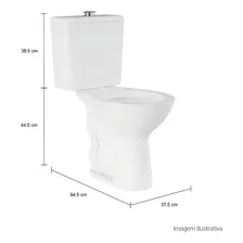 Vaso Sanitário Bacia Para Caixa Acoplada Deca Izy Conforto Branca Foto mini 4