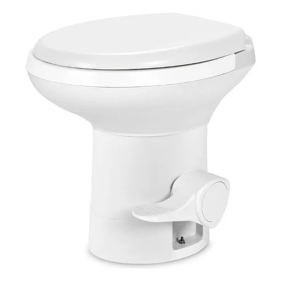 Vaso Sanitário Fixo Perfil Alto com pedal Banheiro Motorhome Trailer Cor Branco CHH Foto 1