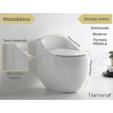 Vaso Sanitário Monobloco Cx Acoplada Branco Harmony Pérola Foto mini 2