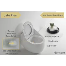 Vaso Sanitário Monobloco Cx Acoplada Branco Harmony Pérola Foto mini 4