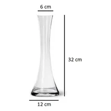 Vaso Solitário Vidro Decoração 12x32cm Foto mini 4