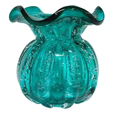 Vaso Trouxinha De Vidro Murano - Verde Esmeralda Foto mini 2