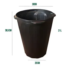 Vasos 21l Preto Para Mudas Pote FlexĂvel Plástico 10 Un Foto mini 2