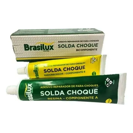 Veda Choque Brasilux Solda Choque P/ Plasticos - 300g Foto 1