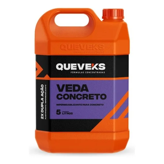 Veda Concreto 5lt Queveks Impermeabilizante Para Concreto Foto 1