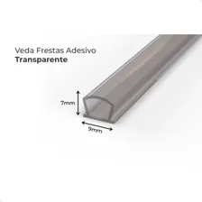 Veda Fresta Adesiva Porta E Janela Transparente 6 Metros Foto mini  3
