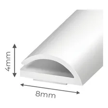 Veda Frestas Comfortdoor 6 Metros 4x8mm Porta Janela Branco Foto mini 4