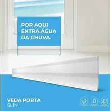 Veda Porta Borracha Pvc Preto C/ Fita Ades 80cm Comfortdoor Foto mini 2