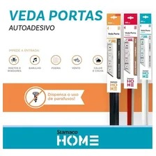Veda Porta C/ Adesivo 3m 80cm Escova Branco Stamaco Foto mini 3