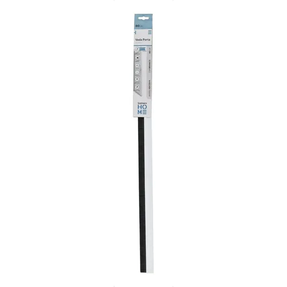 Veda Porta C/ Adesivo 3m 80cm Escova Branco Stamaco Foto 1
