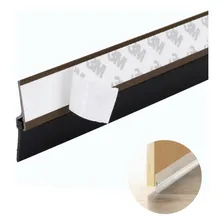 Veda Porta Rodapé Adesivo 90cm Rodo Silicone Protetor Cor Veda porta marrom Frizo Foto mini 1