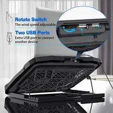 Vedo Cooler Suporte Base Notebook Gamer Led 2 Usb Com 6 Coolers Foto mini 3