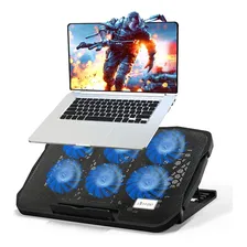 Vedo Cooler Suporte Base Notebook Gamer Led 2 Usb Com 6 Coolers Foto mini 1