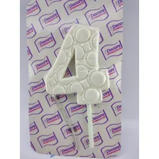 Vela Biscuit 4 Anos Cor Branco Foto mini 1