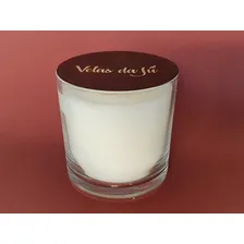 Vela Personalizada Perfumada Artesanal Em Vidro Lavanda Foto mini 3