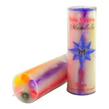 Vela Votiva Cigana 7 Cores Umbanda Candomblê 250g Foto mini 3