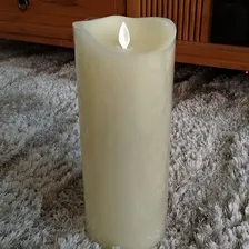 Velas De Led Gigante Parafina Chama Viva - Altura 30 Cm Foto mini 4