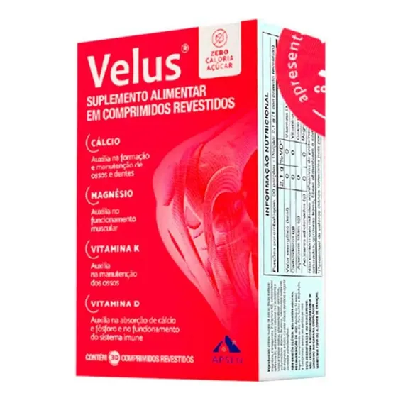 Velus Suplemento Alimentar Magnésio Com 30 Comprimidos Apsen Foto 1