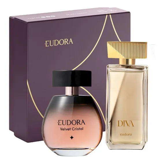 Velvet Cristal 95ml + Diva 100ml Deo Colônia - Eudora Foto 1